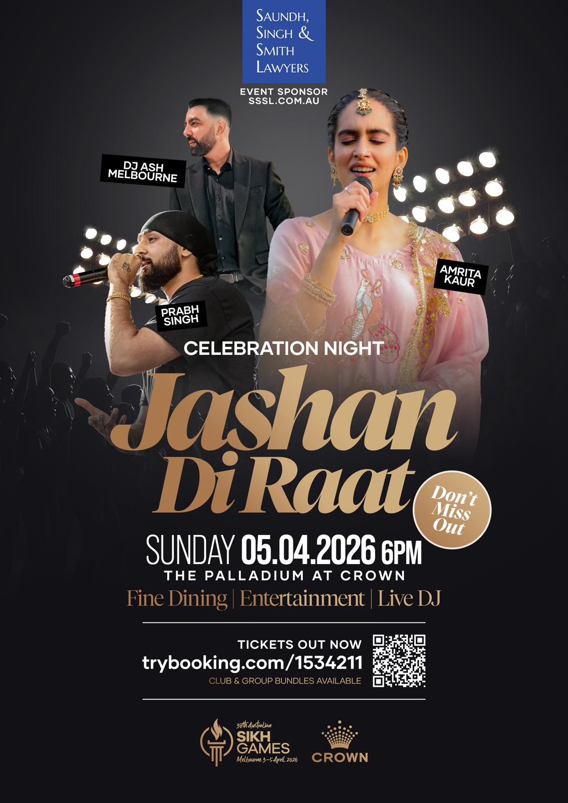 Jashan Di Raat - Australian Sikh Games - Buy Tickets